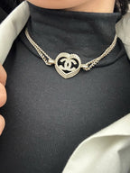 CHANEL - Crystal CC Choker Necklace