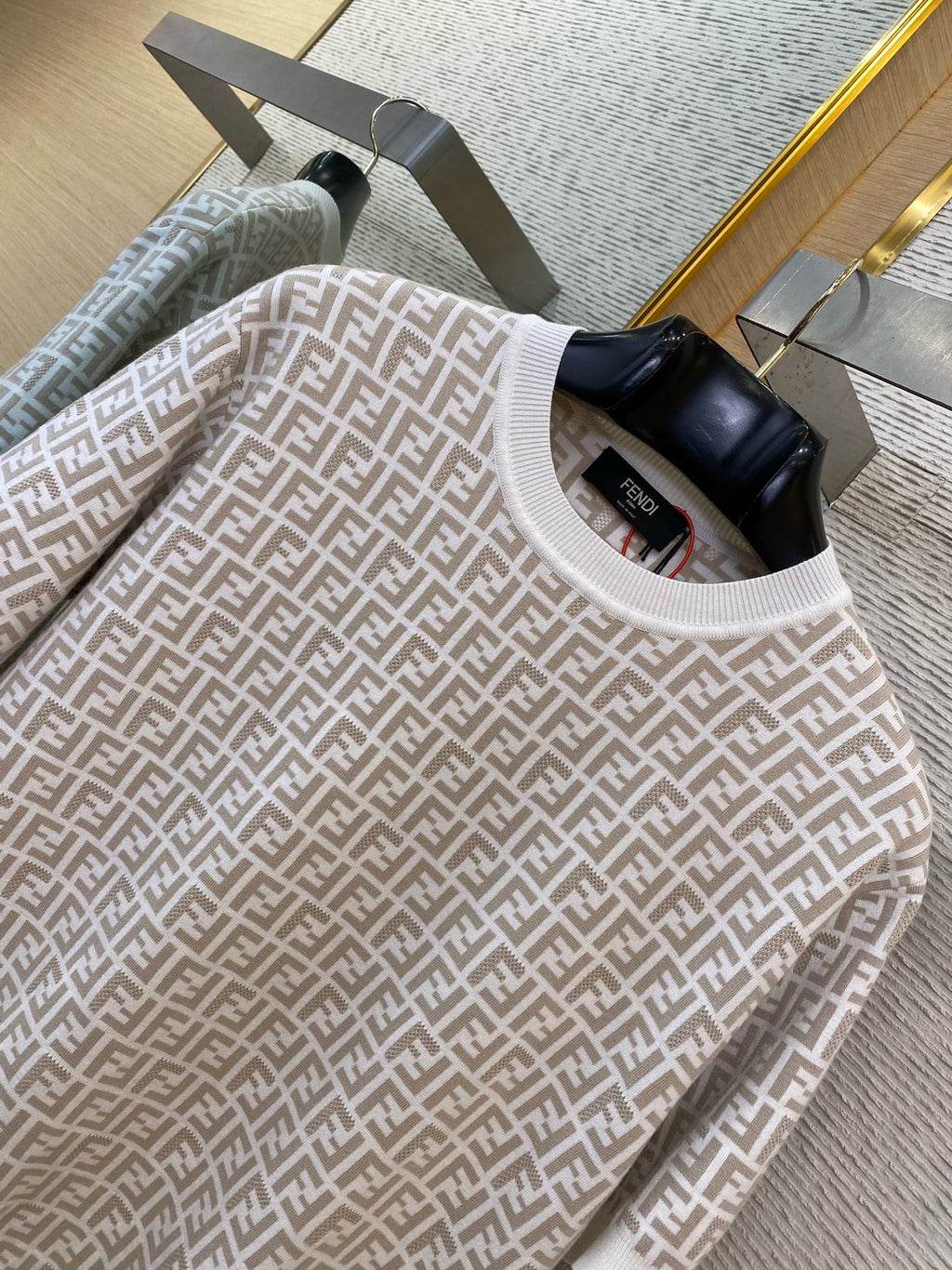 FENDI - Jacquard Knitted T-Shirt