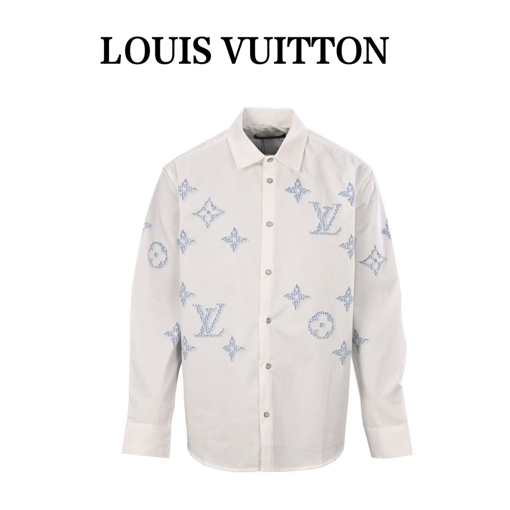 LOUIS VUITTON - Printed Signature Long-Sleeved Shirt