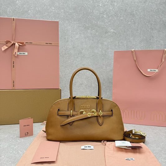 MIU MIU - Aventure nappa leather top-handle bag