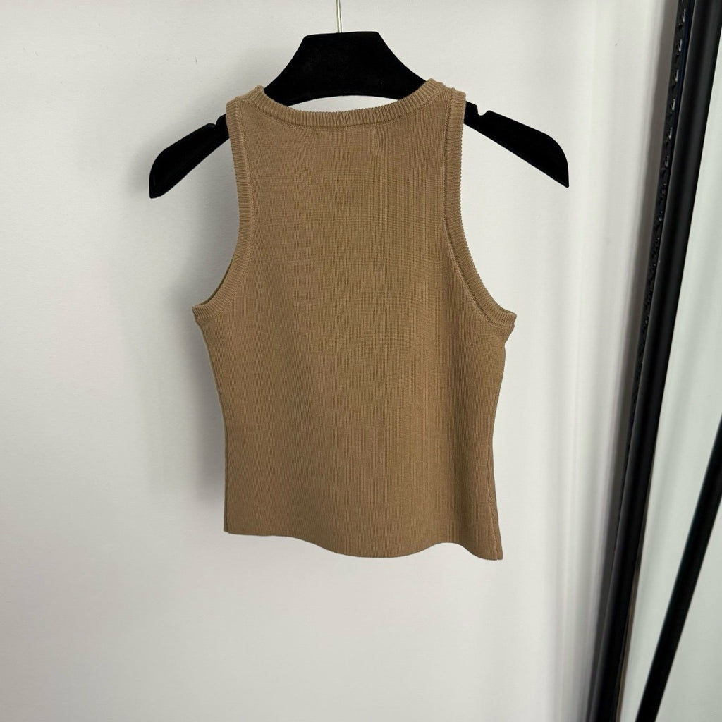 MIU MIU - Cotton knit tank top