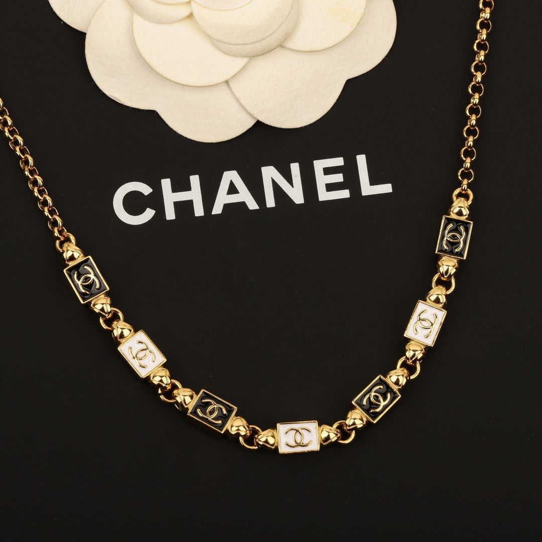CHANEL - Crystal CC Choker Necklace