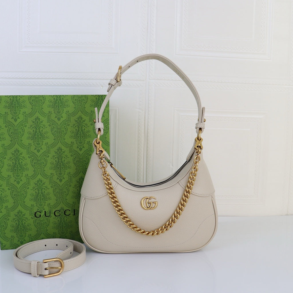GUCCI - Aphrodite Leather Small shoulder bag