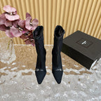 SAINT LAURENT - Oxalis Mesh Pointed Boots