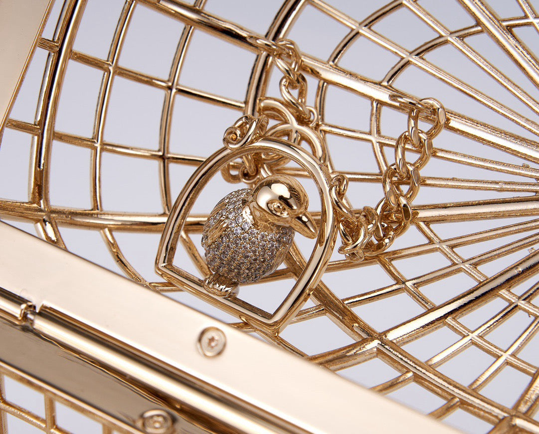 CHANEL - BIRD CAGE BAG RUNWAY EVENING BAG
