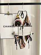 PUCCI - Patterned Halterneck bikini Swimsuit