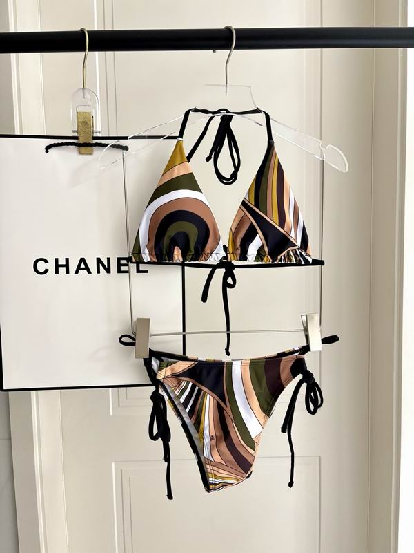 PUCCI - Patterned Halterneck bikini Swimsuit