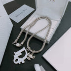 DIOR - Oblique Pendant Necklace