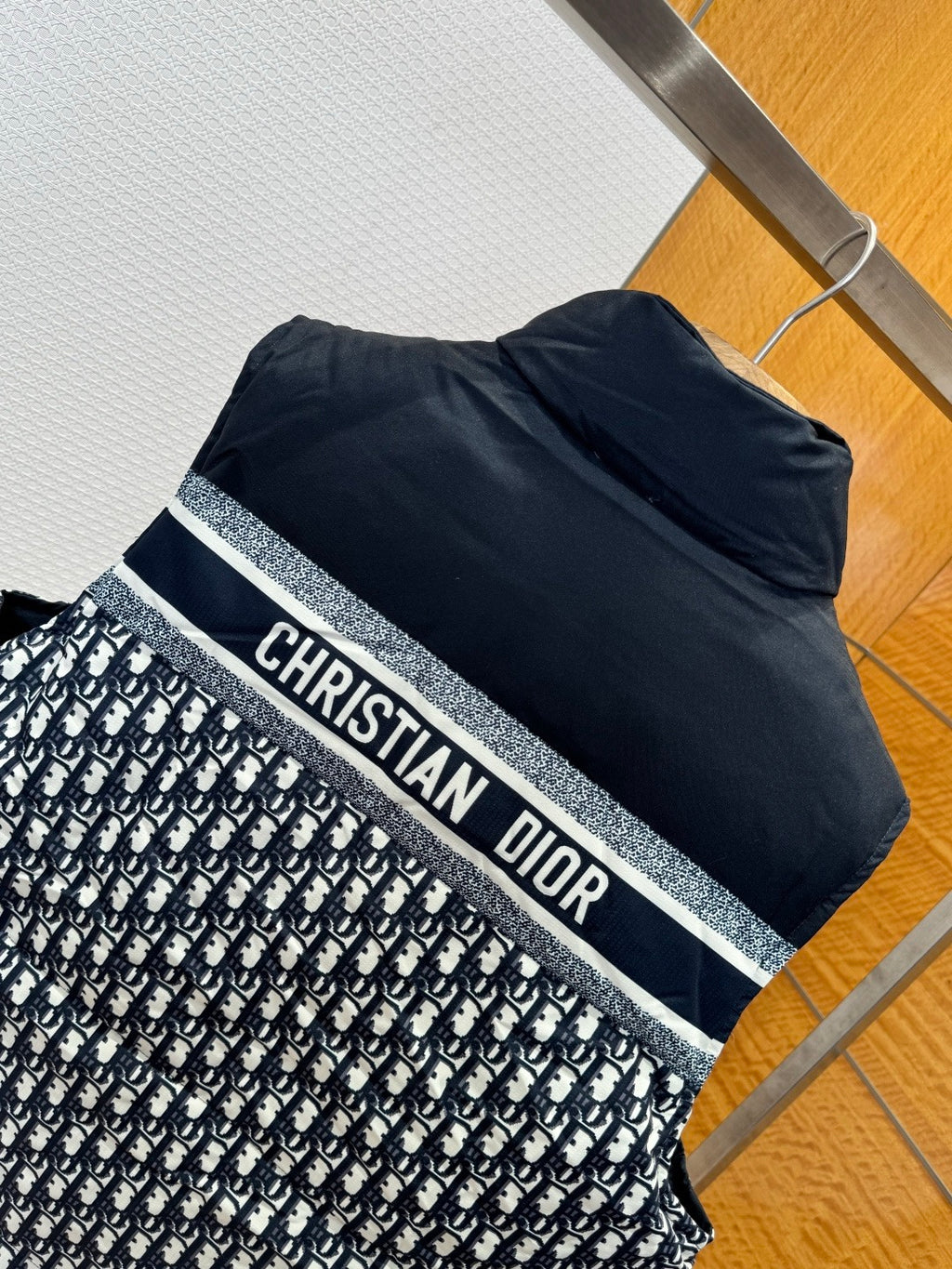 DIOR - Reversible Jacquard Stand-Collar Down Vest
