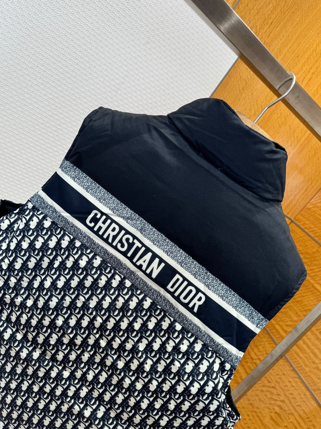 DIOR - Reversible Jacquard Stand-Collar Down Vest