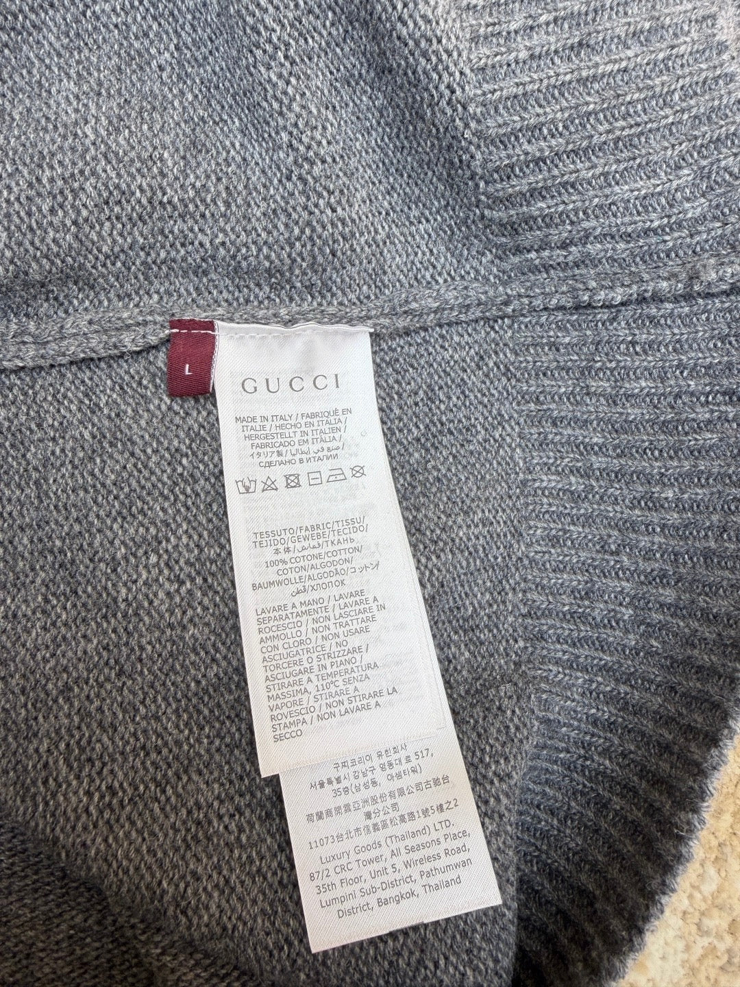 GUCCI  - Knit wool sweater with embroidery unisex