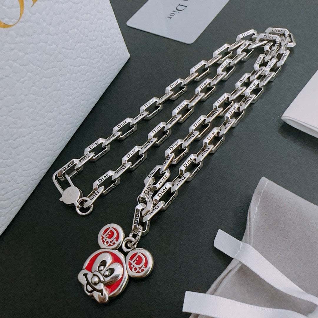 DIOR - Oblique Pendant Necklace
