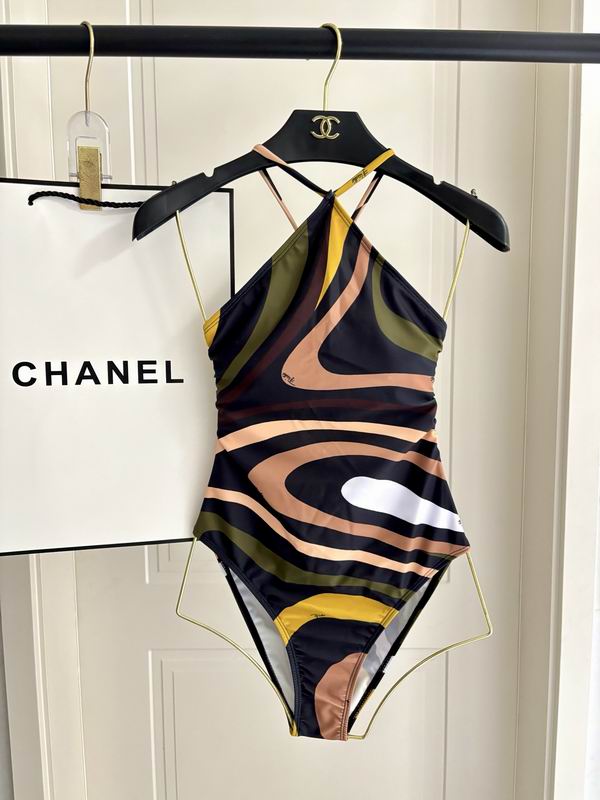 PUCCI - Patterned Halterneck One-Piece Swimsuit