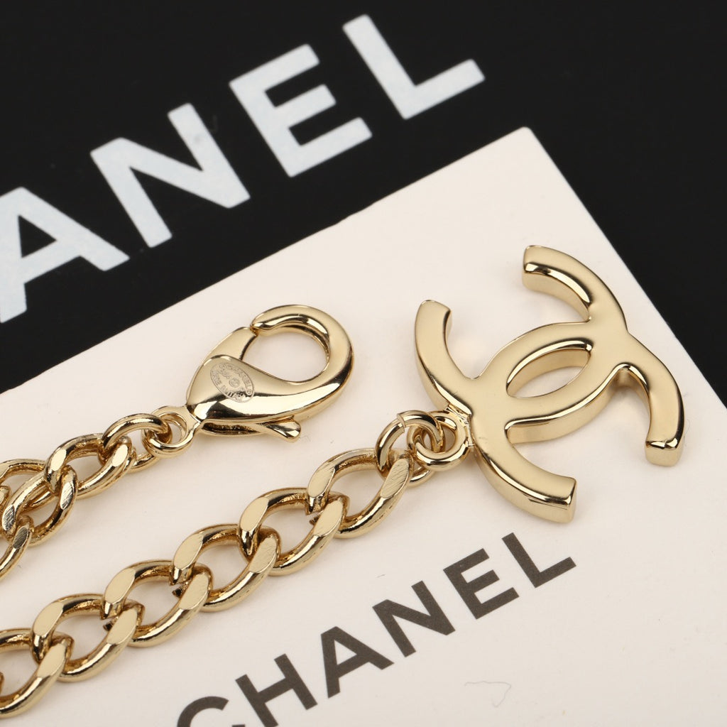 CHANEL - Crystal CC Choker Necklace