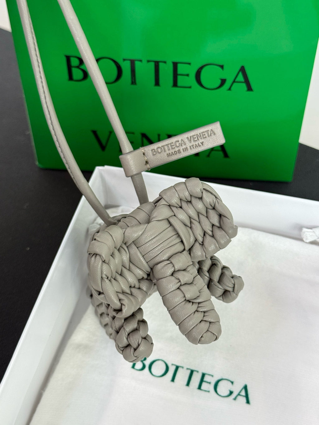 BOTTEGA VENETA - Intrecciato Leather Bag Charm