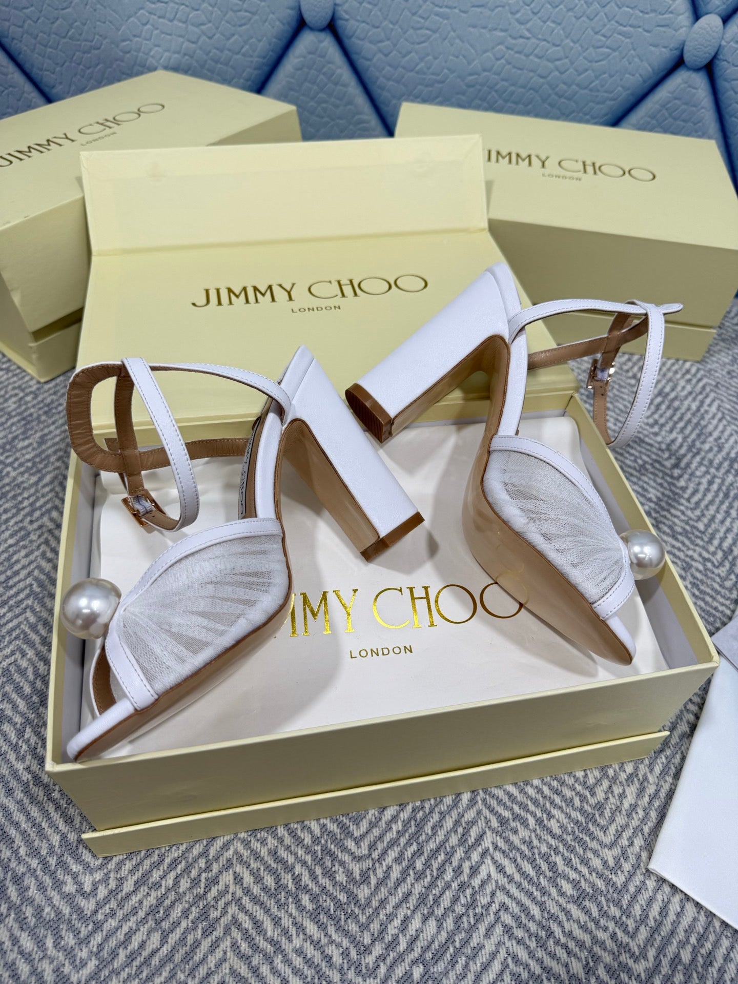 JIMMY CHOO - Sandals with Pearl