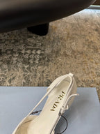DIOR - open side patent leather heeled pumps