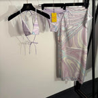 PUCCI - Patterned Halterneck bikini Swimsuit