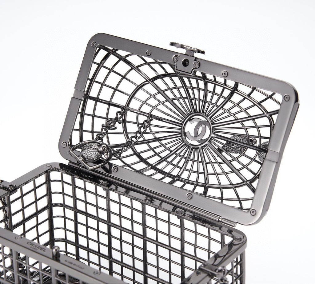 CHANEL - BIRD CAGE BAG RUNWAY EVENING BAG