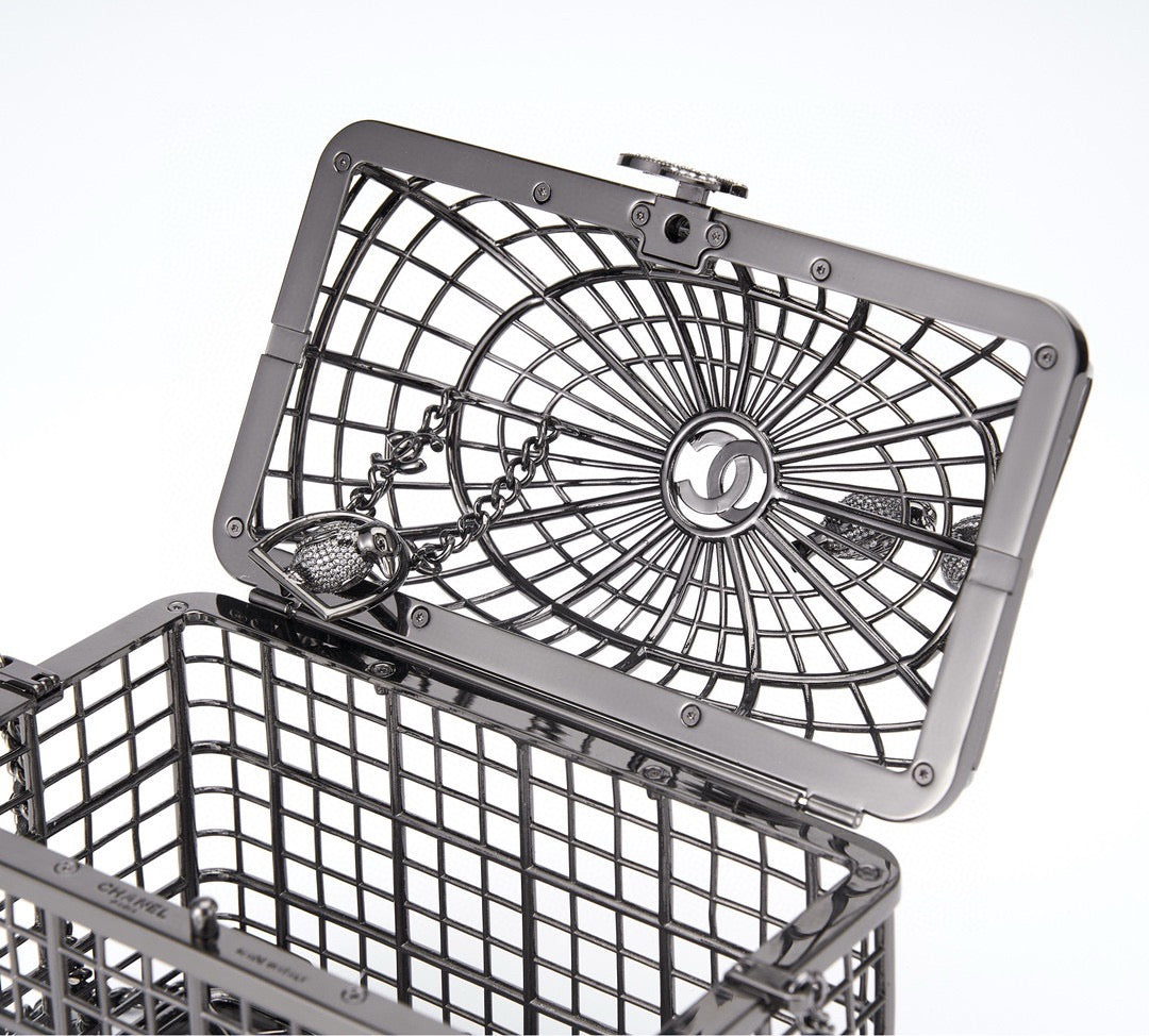 CHANEL - BIRD CAGE BAG RUNWAY EVENING BAG