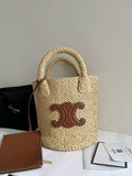 CELINE - TEEN COUFFIN IN WICKER AND NATURAL CALFSKIN