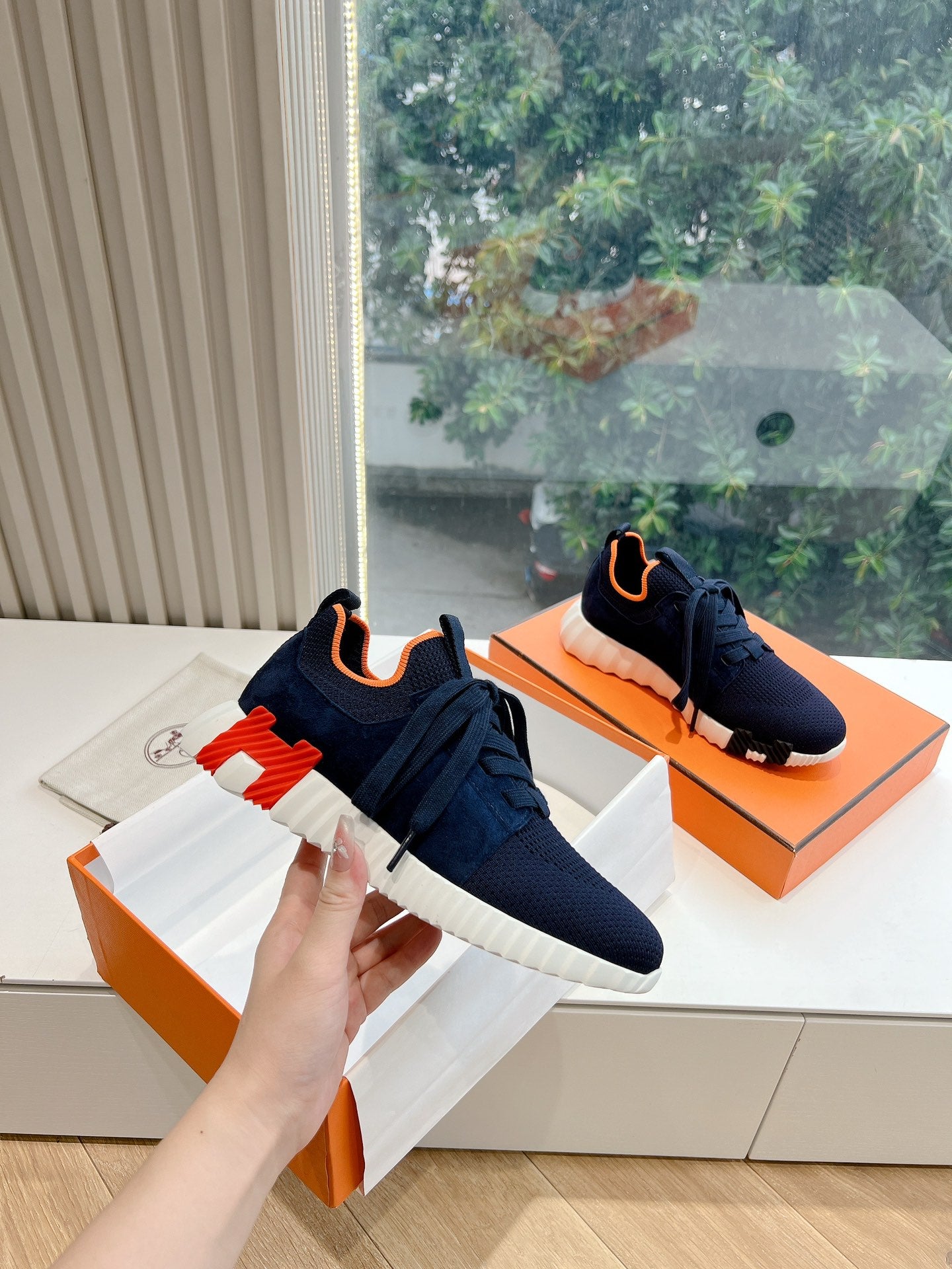 HERMES - Napa sneakers
