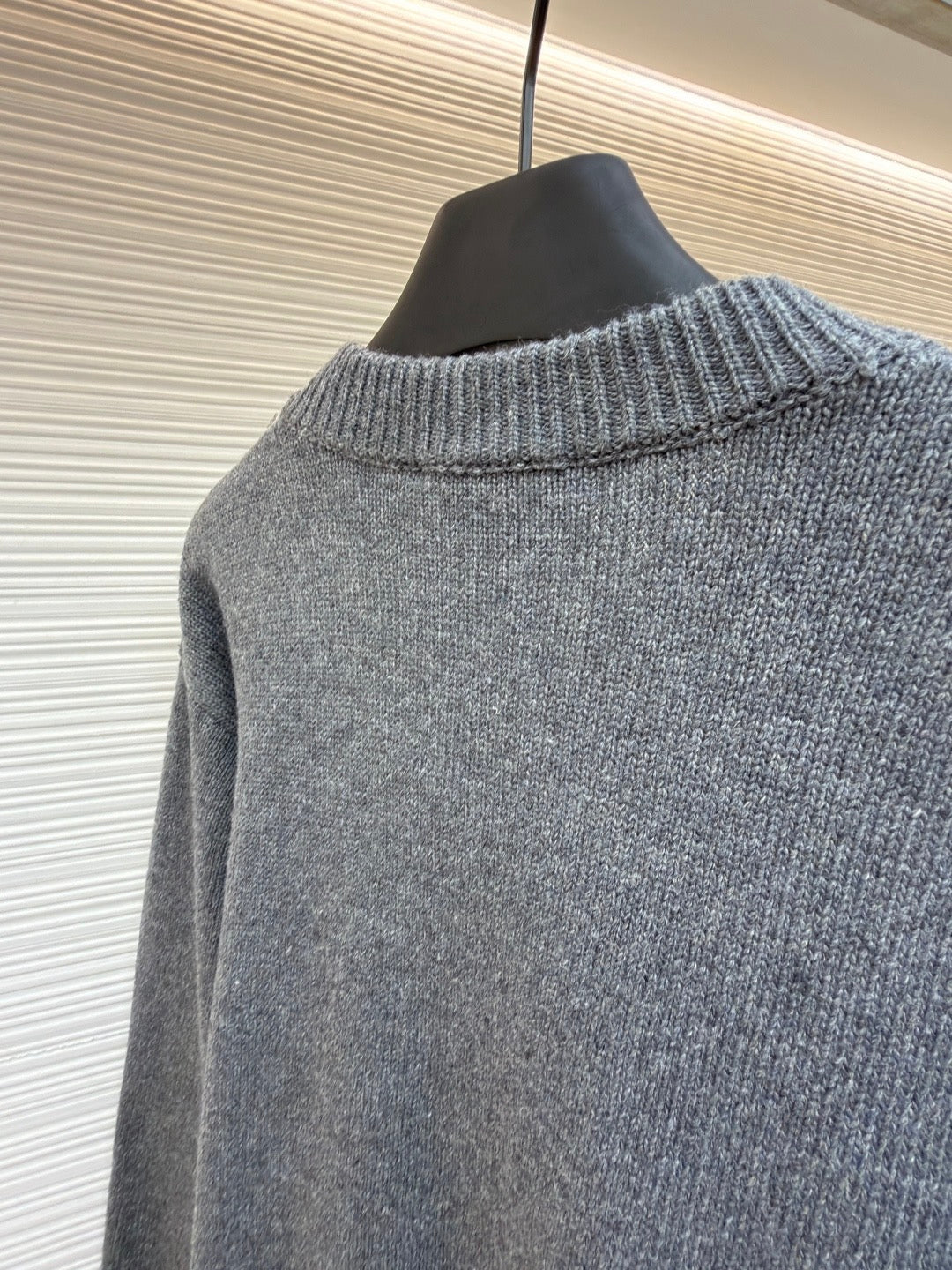 GUCCI  - Knit wool sweater with embroidery unisex