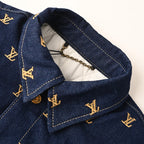 LOUIS VUITTON - Upcycled Denim Varsity Jacket