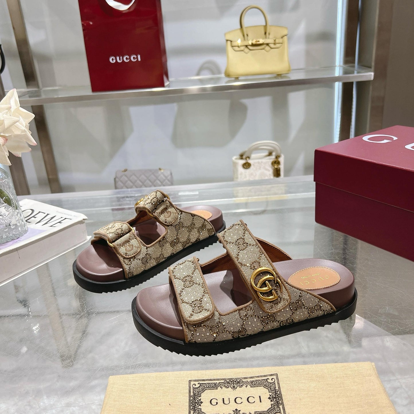 GUCCI - Glitter slippers