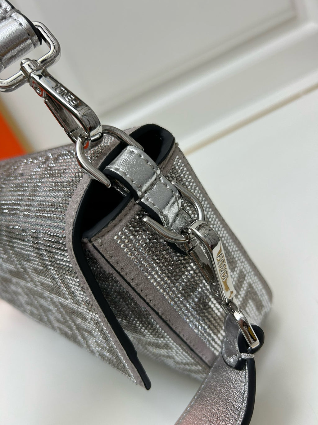 FENDI - Big Baguette Bag in Crystal FF Motif