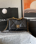 CHANE - Shiny Lambskin Gold-Tone & Ruthenium Finish Metal