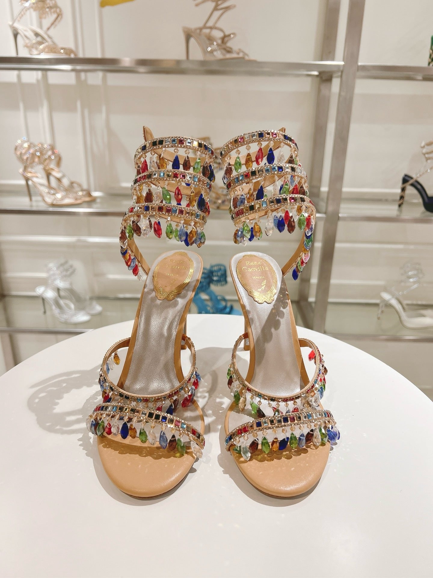RENE CAOVILLA - CHANDELIER  SANDAL