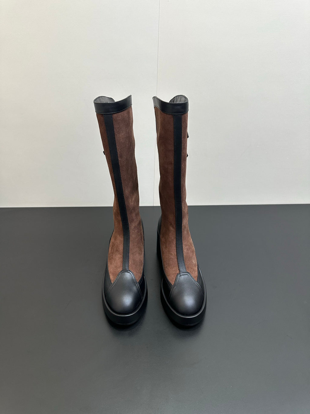 CHANEL - Chanel Suede and Leather High Boot