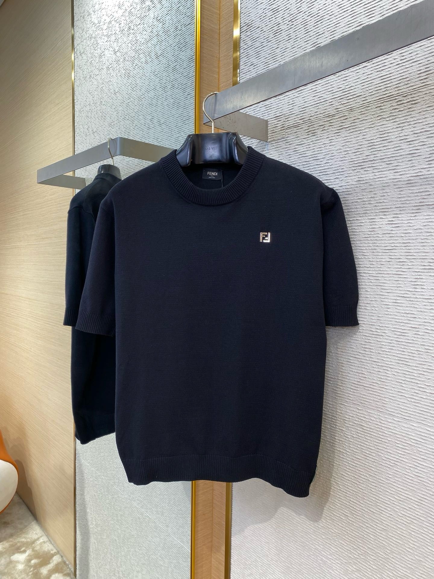 FENDI - Jacquard Knitted T-Shirt