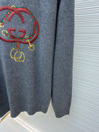 GUCCI  - Knit wool sweater with embroidery unisex