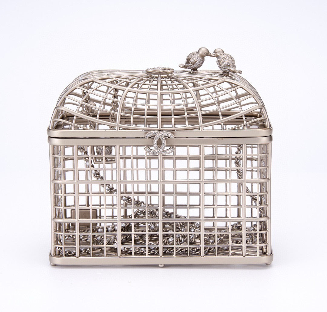 CHANEL - BIRD CAGE BAG RUNWAY EVENING BAG