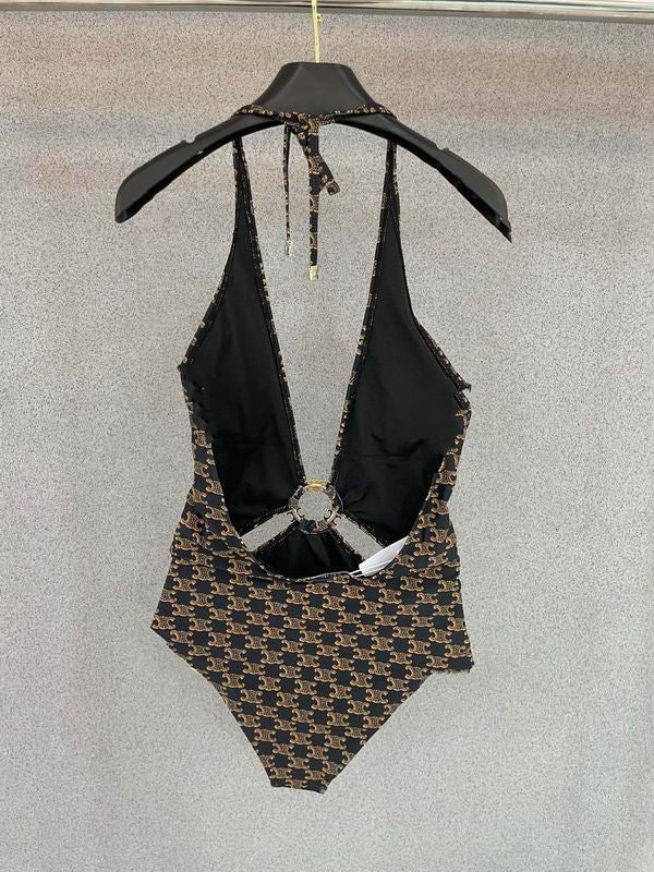 CELINE - SWIMSUIT IN MONOGRAM JERSEY