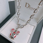 DIOR - Oblique Pendant Necklace