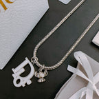 DIOR - Oblique Pendant Necklace