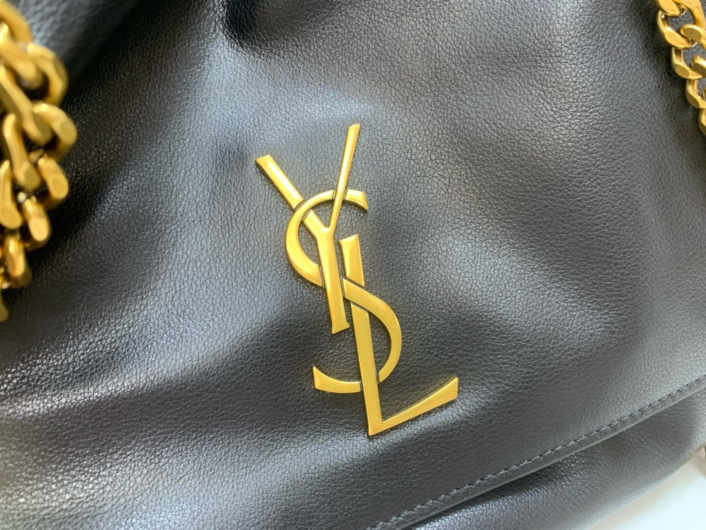 SAINT LAURENT- Black Leather Handbag