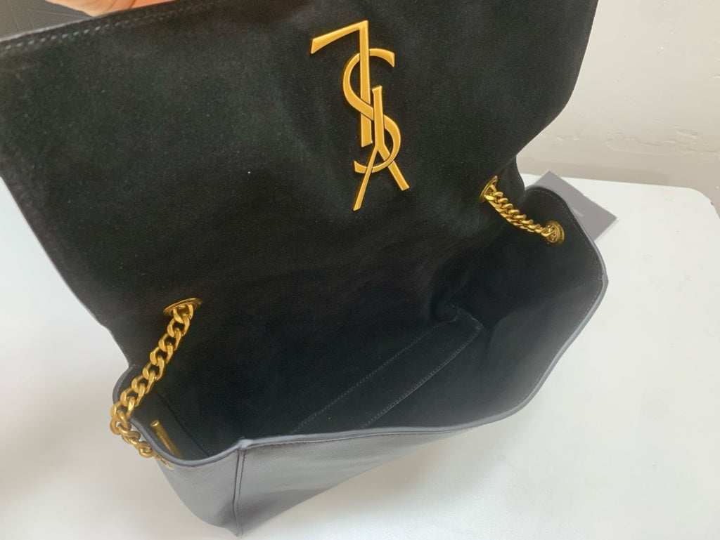SAINT LAURENT- Black Leather Handbag