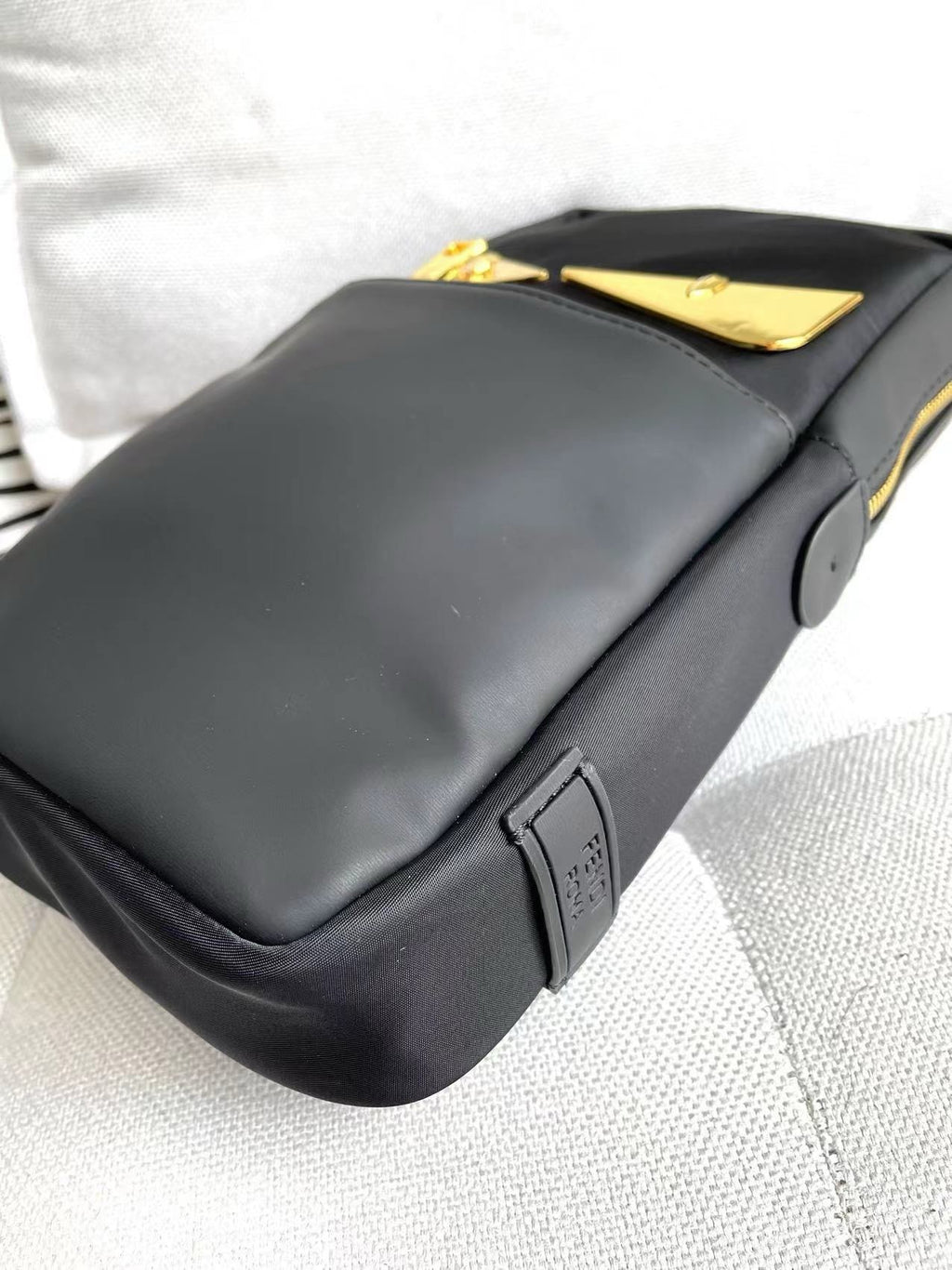 FENDI -  Monster Sling Bag Nylon and Leather Medium