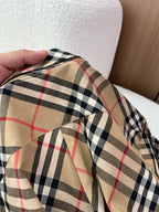 BURBERRY - Slim Fit Check Cotton Poplin Shirt