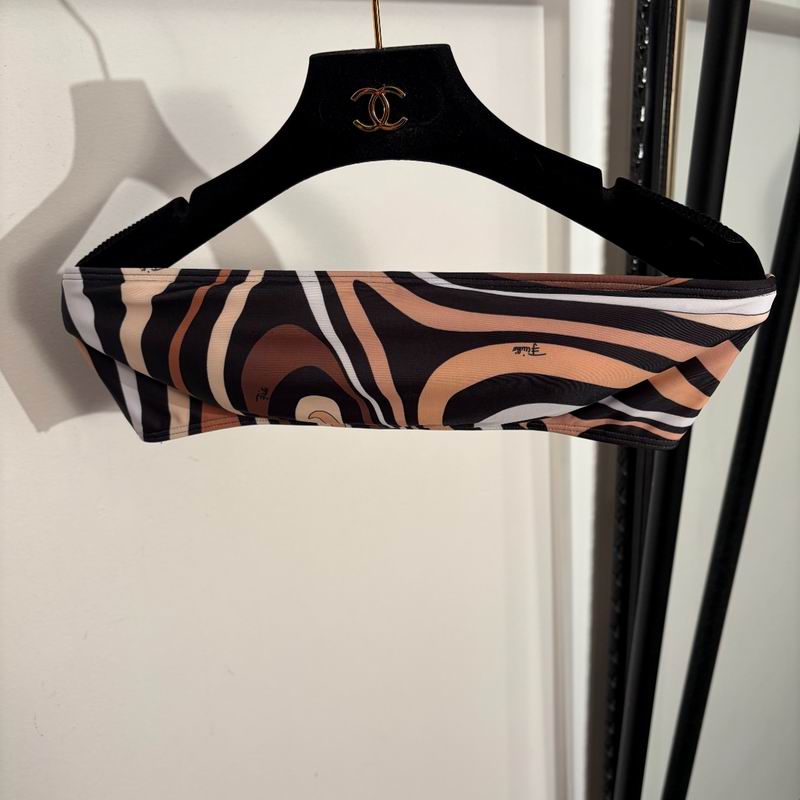 PUCCI - Patterned Halterneck bikini Swimsuit