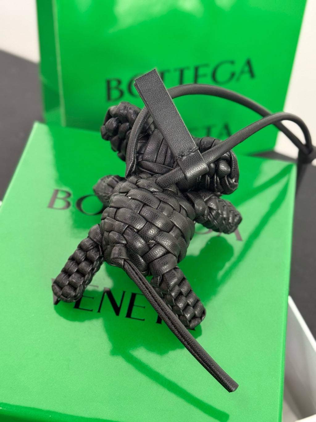 BOTTEGA VENETA - Intrecciato Leather Bag Charm