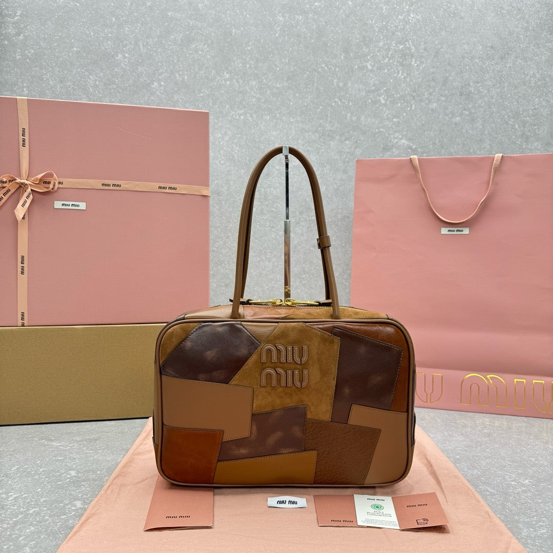 MIU MIU - Leather patchwork Beau bag