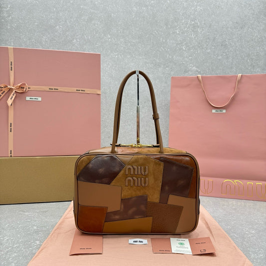 MIU MIU - Leather patchwork Beau bag