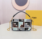 FENDI - Baguette patent leather handbag