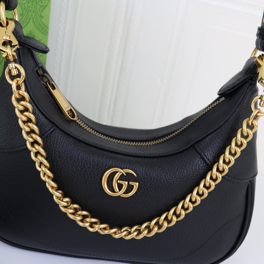 GUCCI - Aphrodite Leather Small shoulder bag