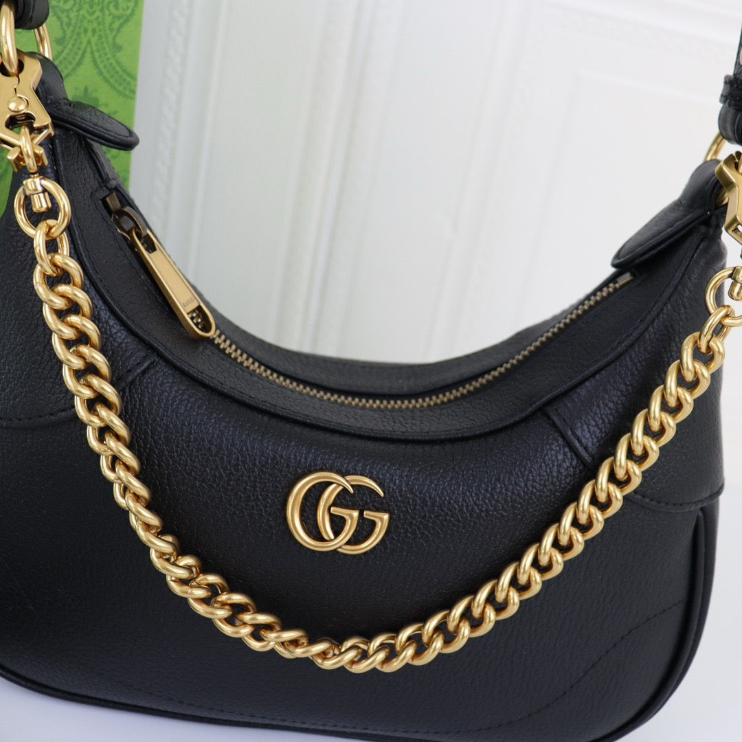 GUCCI - Aphrodite Leather Small shoulder bag